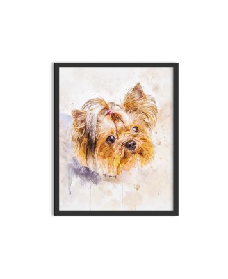 Yorkshire Terrier - pictură în acuarelă Yorkshire Terrier - pictură în acuarelă
