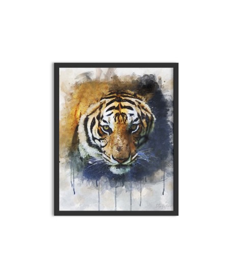 Siberian tiger - watercolor painting