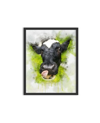 Tongue cow - watercolor painting