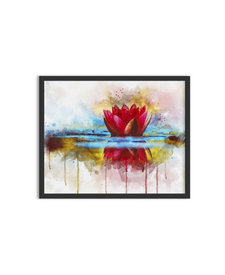 Water lily - watercolor painting Water lily - watercolor painting