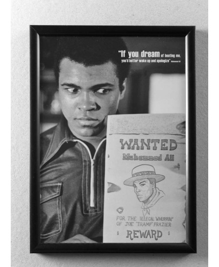 Muhammad Ali (Wanted) - framed 20x30cm Muhammad Ali (Wanted) - framed 20x30cm