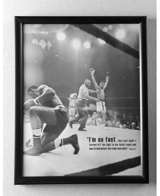 Muhammad Ali (So Fast) - framed 20x30cm Muhammad Ali (So Fast) - framed 20x30cm