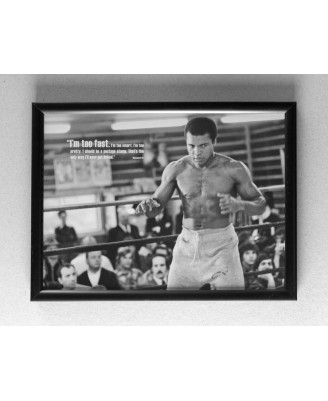 Muhammad Ali (Too fast) - framed 20x30cm Muhammad Ali (Too fast) - framed 20x30cm