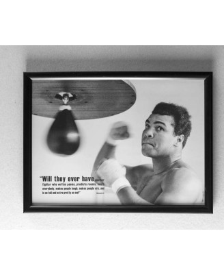Muhammad Ali (Gym Punch) - framed 20x30cm Muhammad Ali (Gym Punch) - framed 20x30cm
