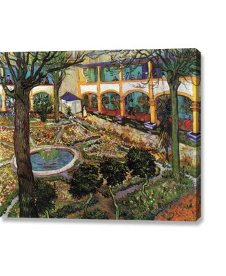 Van Gogh - Garden in the hospital (canvas print)