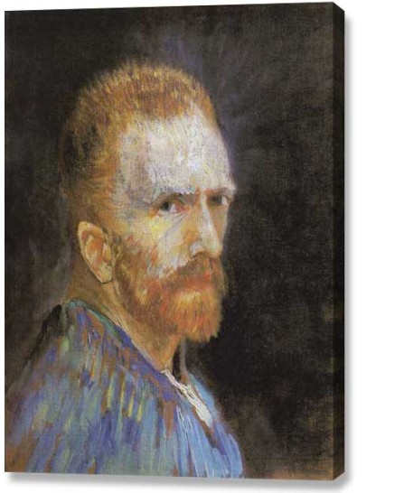 Van Gogh - Self-Portrait Winter-1886 (canvas print)