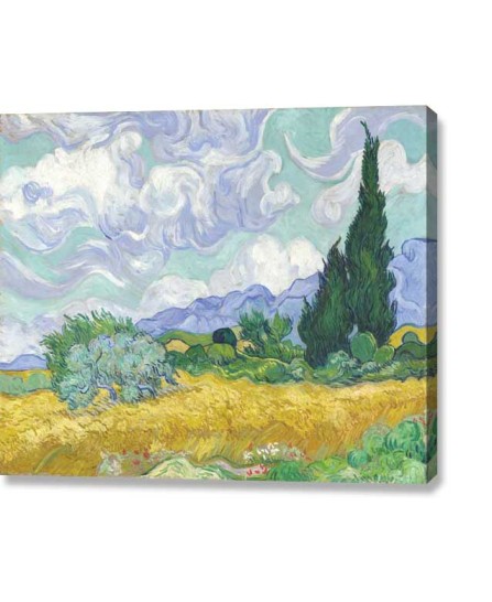 Van Gogh - Wheat Field with Cypresses (canvas print) Van Gogh - Wheat Field with Cypresses (canvas print)