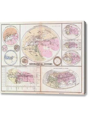 Map - Geographical Systems of the Ancient (canvas print)
