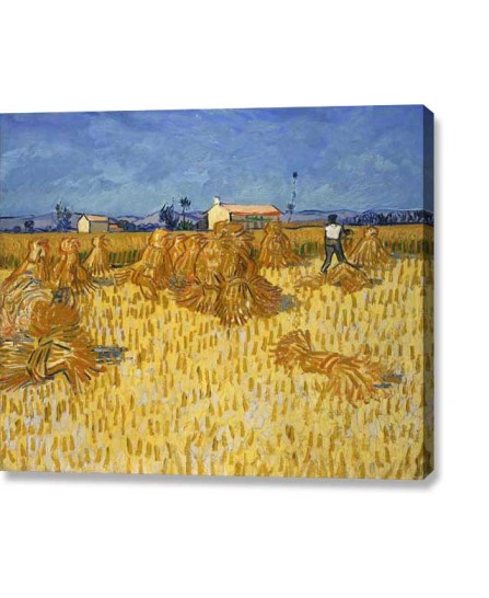 Van Gogh - Corn Harvest Provence 1888 (canvas print) Van Gogh - Corn Harvest Provence 1888 (canvas print)