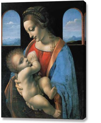 Leonardo Da Vinci - Madonna Litta (canvas print) Leonardo Da Vinci - Madonna Litta (canvas print)