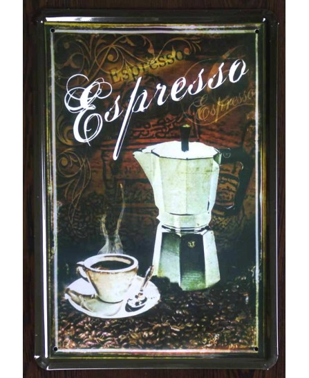 Coffee Espresso - tin sign 20x30cm