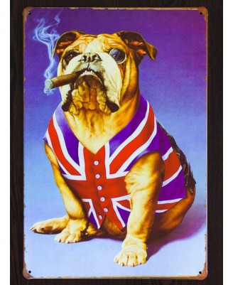 British Bulldog - tin sign 20x30cm British Bulldog - tin sign 20x30cm