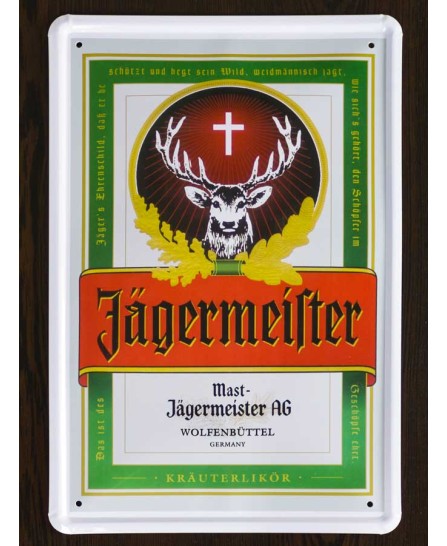 Jagermeister - tin sign 20x30cm