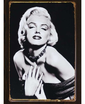 Marilyn Monroe (Photo Portrait) - tin sign 20x30cm Marilyn Monroe (Photo Portrait) - tin sign 20x30cm