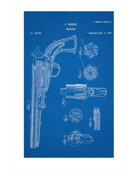 Patent - Revolver-1859 (40x60cm)