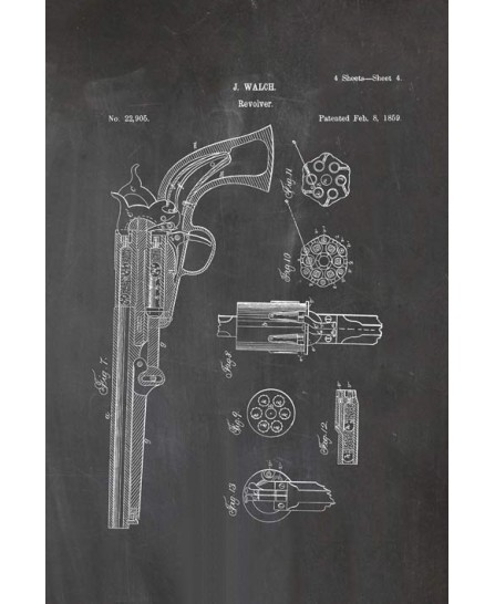 Patent - Revolver-1859 (40x60cm)