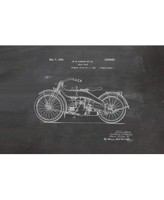 Patent - Harley Motorcycle 1924 (40x60cm)