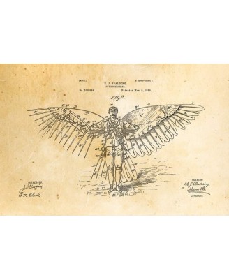 Patent - Flying Machine 1889 (40x60cm) Patent - Flying Machine 1889 (40x60cm)
