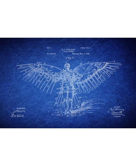 Patent - Flying Machine 1889 (40x60cm)