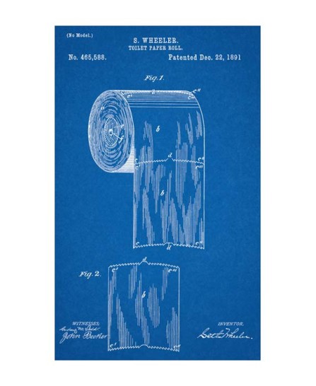 Patent - Toilet Paper Roll 1891 (40x60cm)