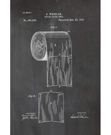 Patent - Toilet Paper Roll 1891 (40x60cm)