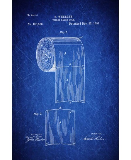 Patent - Toilet Paper Roll 1891 (40x60cm)