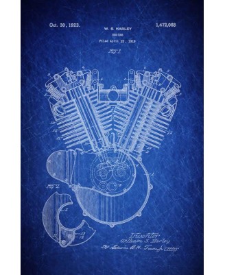 Patent - Harley Engine 1923 (40x60cm)