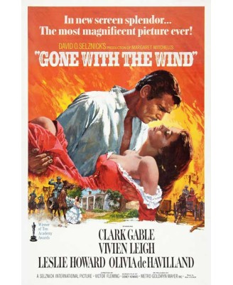 Gone with the wind (vintage movie poster)