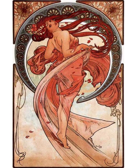 Alphonse Mucha - Dance (1898) Alphonse Mucha - Dance (1898)