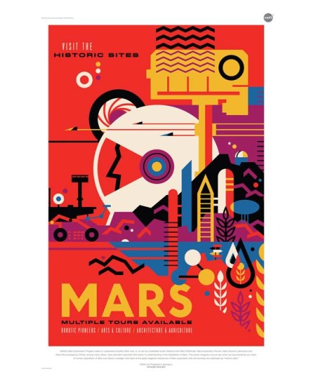 NASA - Mars Tours Travel Poster