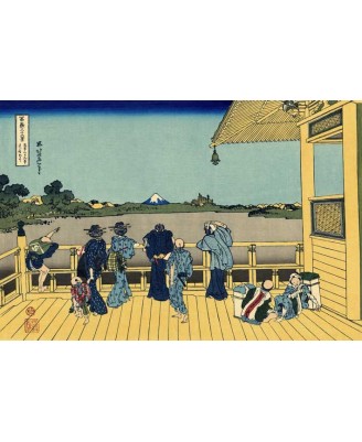 Katsushika Hokusai - Sazai hall - Temple of Five Hundred Rakan Katsushika Hokusai - Sazai hall - Temple of Five Hundred Rakan