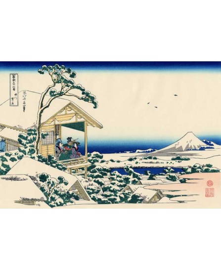 Кацушика Хокусай - Tea house at Koishikawa Кацушика Хокусай - Tea house at Koishikawa
