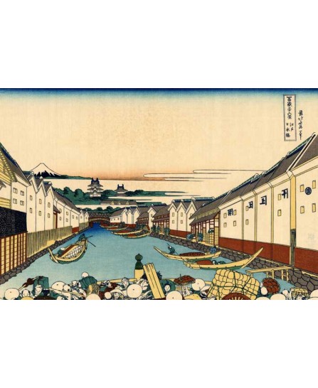 Кацушика Хокусай - Nihonbashi bridge in Edo