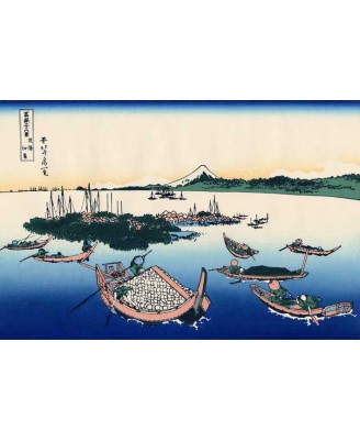 Кацушика Хокусай - Tsukuda Island in Musashi Province Кацушика Хокусай - Tsukuda Island in Musashi Province