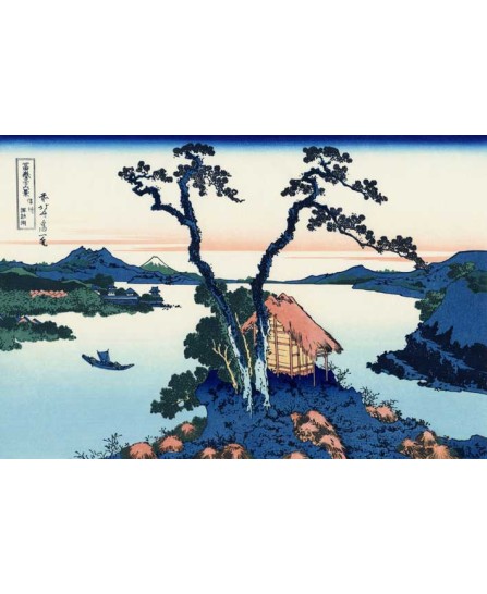 Katsushika Hokusai - Lake Suwa in Shinano Province Katsushika Hokusai - Lake Suwa in Shinano Province