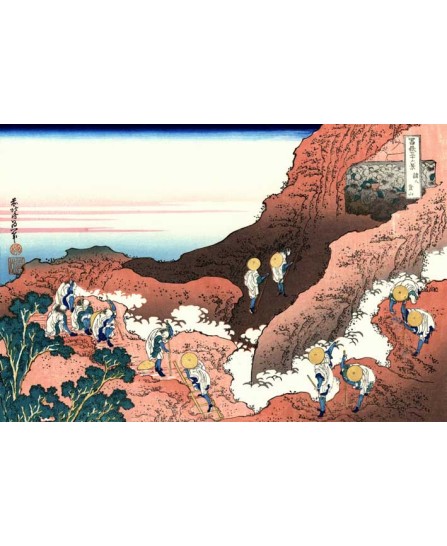 Katsushika Hokusai - Climbing on Fuji Katsushika Hokusai - Climbing on Fuji