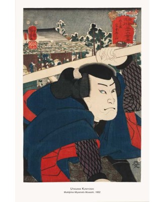 Утагава Кунийоши - Mukojima Мiyamoto Мusashi 1852