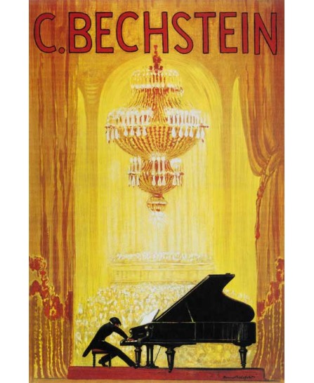 C. Bechstein - piano manufacturer vintage advert poster C. Bechstein - piano manufacturer vintage advert poster