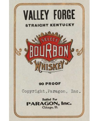 Valley Forge Bourbon (рекламен винтидж плакат) Valley Forge Bourbon (рекламен винтидж плакат)
