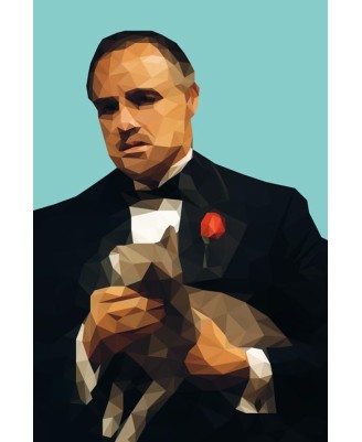 The Godfather (polygonal) - 61x91,5cm