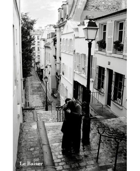 Paris - Le Baiser (The Kiss) BW Paris - Le Baiser (The Kiss) BW