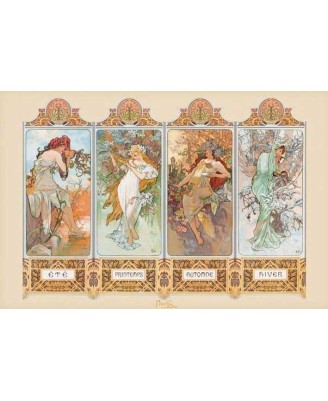 Alphonse Mucha - Four Seasons