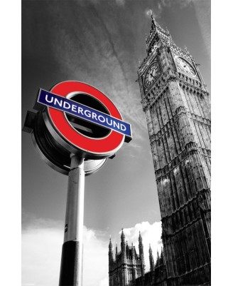 London - Big Ben & Underground Sign London - Big Ben & Underground Sign