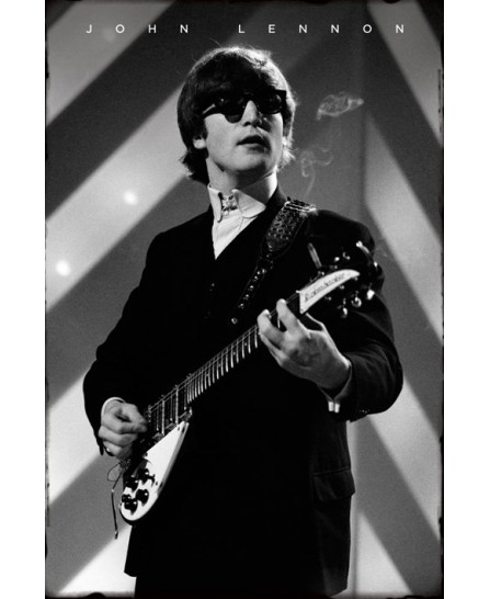 John Lennon - Guitar (B&W) John Lennon - Guitar (B&W)