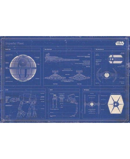 Star Wars - Imperial Fleet Blueprint (61x91,5cm)