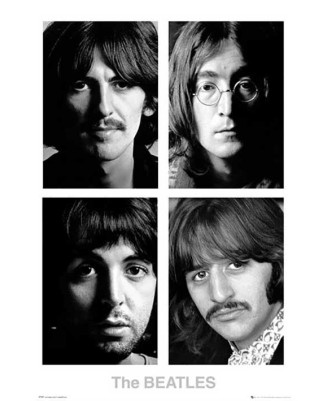 The Beatles - Portraits (BW) 61x91,5cm