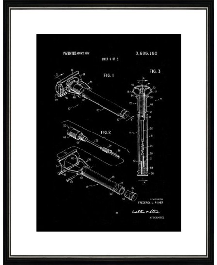 Patent - Double Edge Safety Razor - 40x50cm Patent - Double Edge Safety Razor - 40x50cm