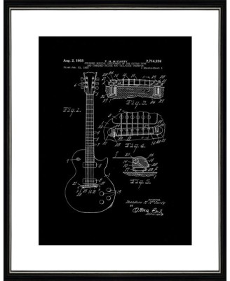 Patent - Electric Guitar Design - 40x50cm Patent - Electric Guitar Design - 40x50cm