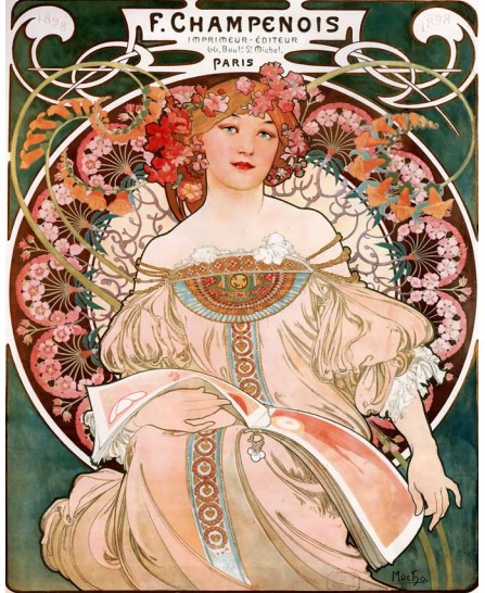 Alphonse Mucha - CHAMPENOIS IMPRIMEUR-ÉDITEUR - 40х50см Alphonse Mucha - CHAMPENOIS IMPRIMEUR-ÉDITEUR - 40х50см