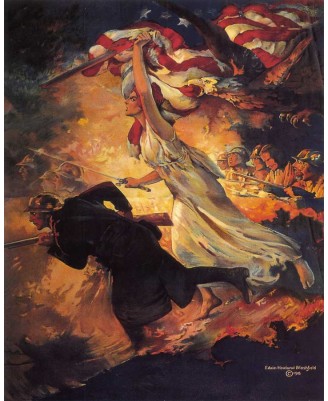 Пропаганден плакат (1918) - 40х50см Пропаганден плакат (1918) - 40х50см
